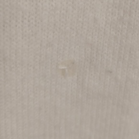 Vintage 90s White cream Sequined Oversized soft girl cardigan - Picture 4 of 5